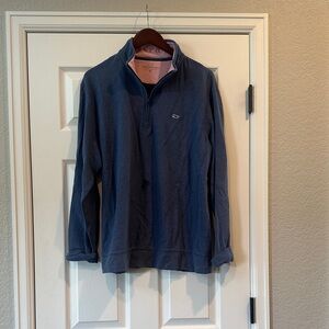 Vineyard Vines Blue Quarter-Zip Pullover